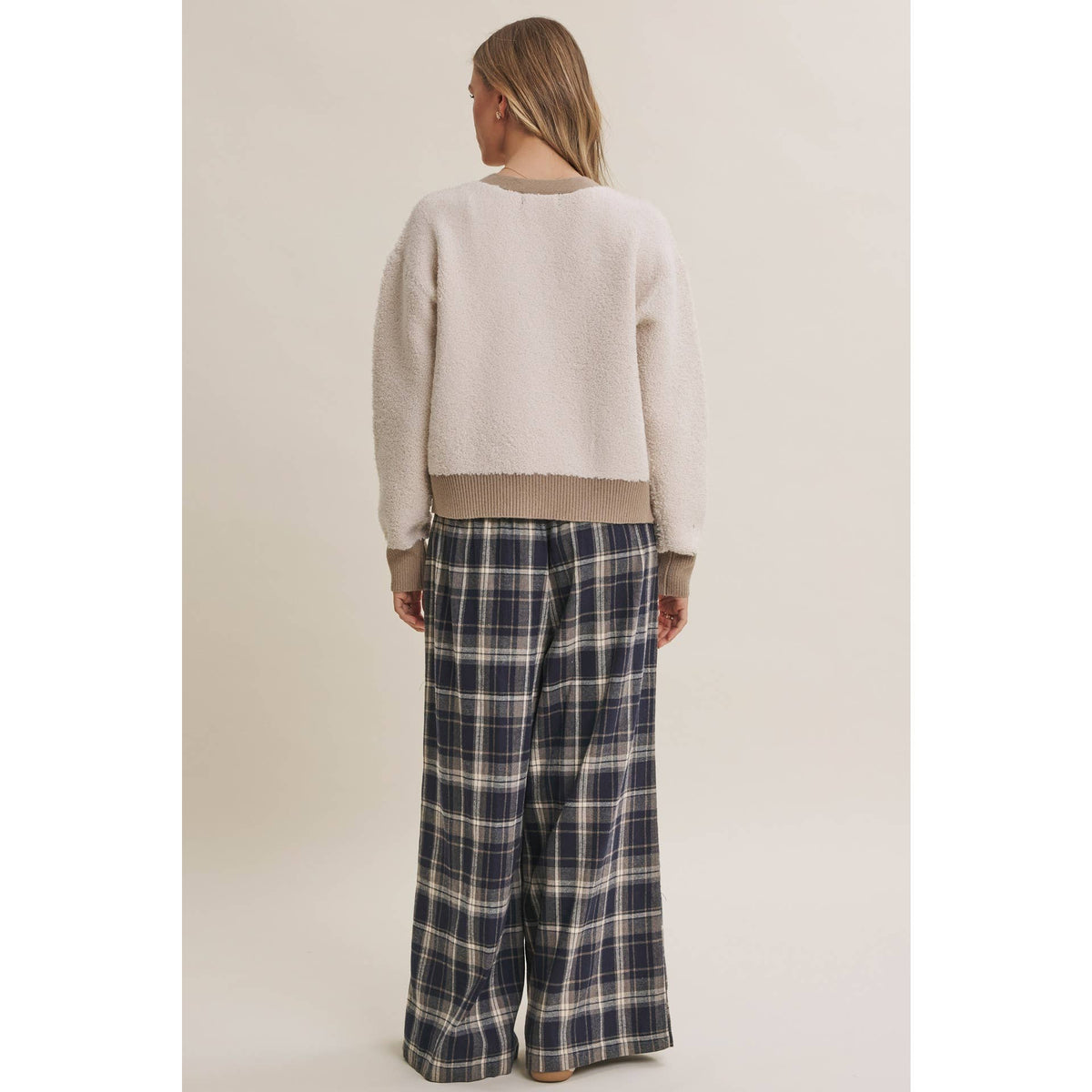 Boucle Button-Down Cardigan