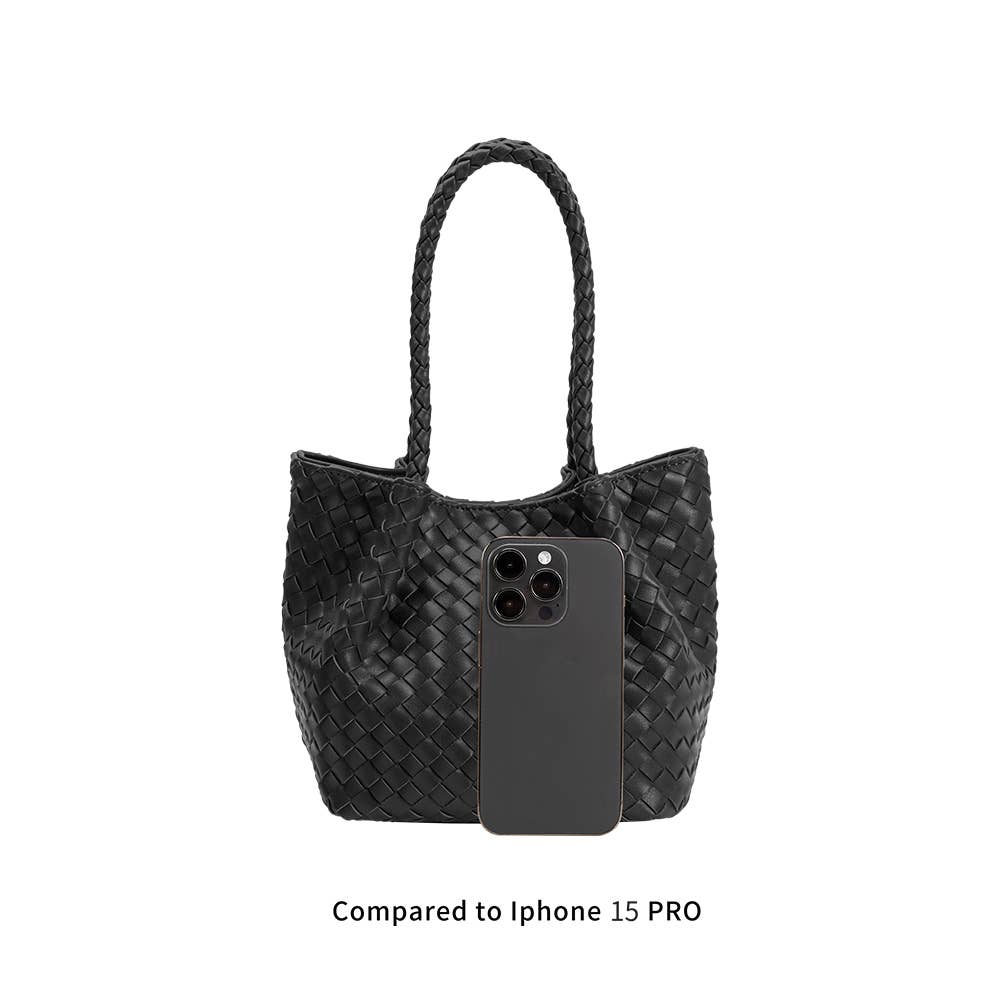 Anahi Silver Top Handle Bag