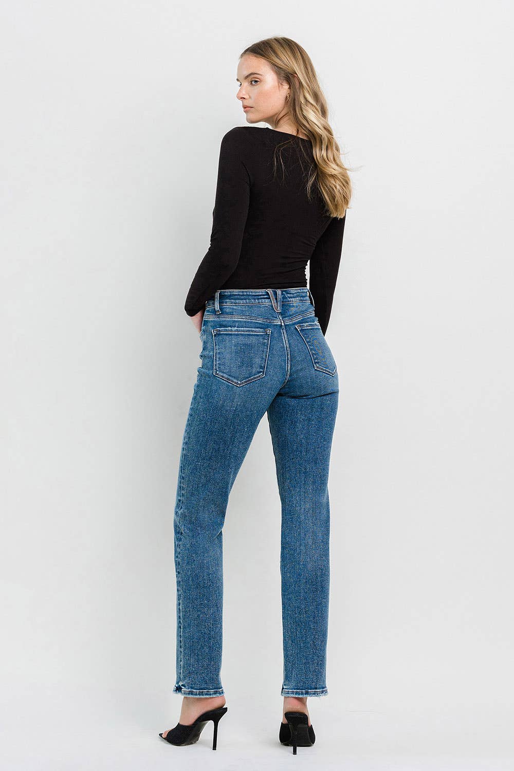 Charlie High-Rise Straight Jeans