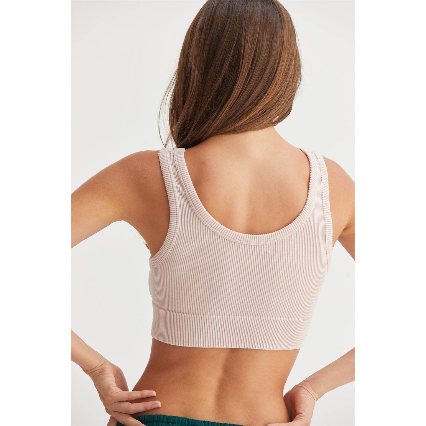 Washed Seamless Tank Crop Top