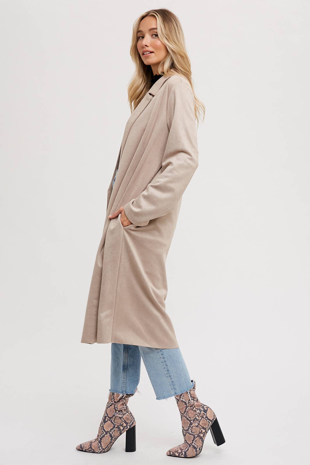 Brittney Faux Suede Coat