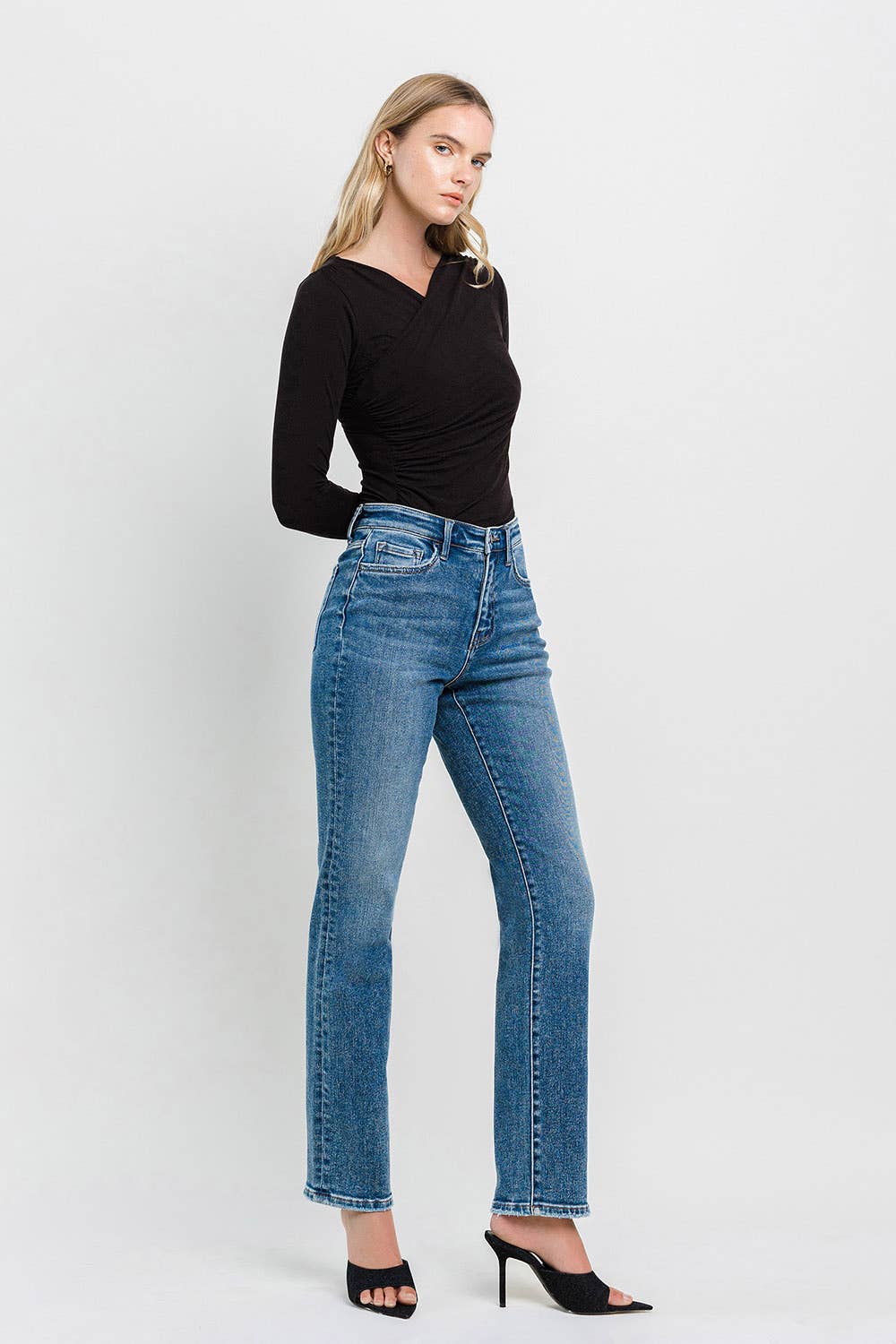 Charlie High-Rise Straight Jeans
