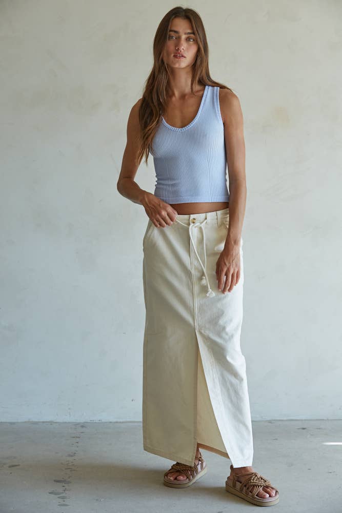 Brynn Seamless Ribbed V-Neck Tank