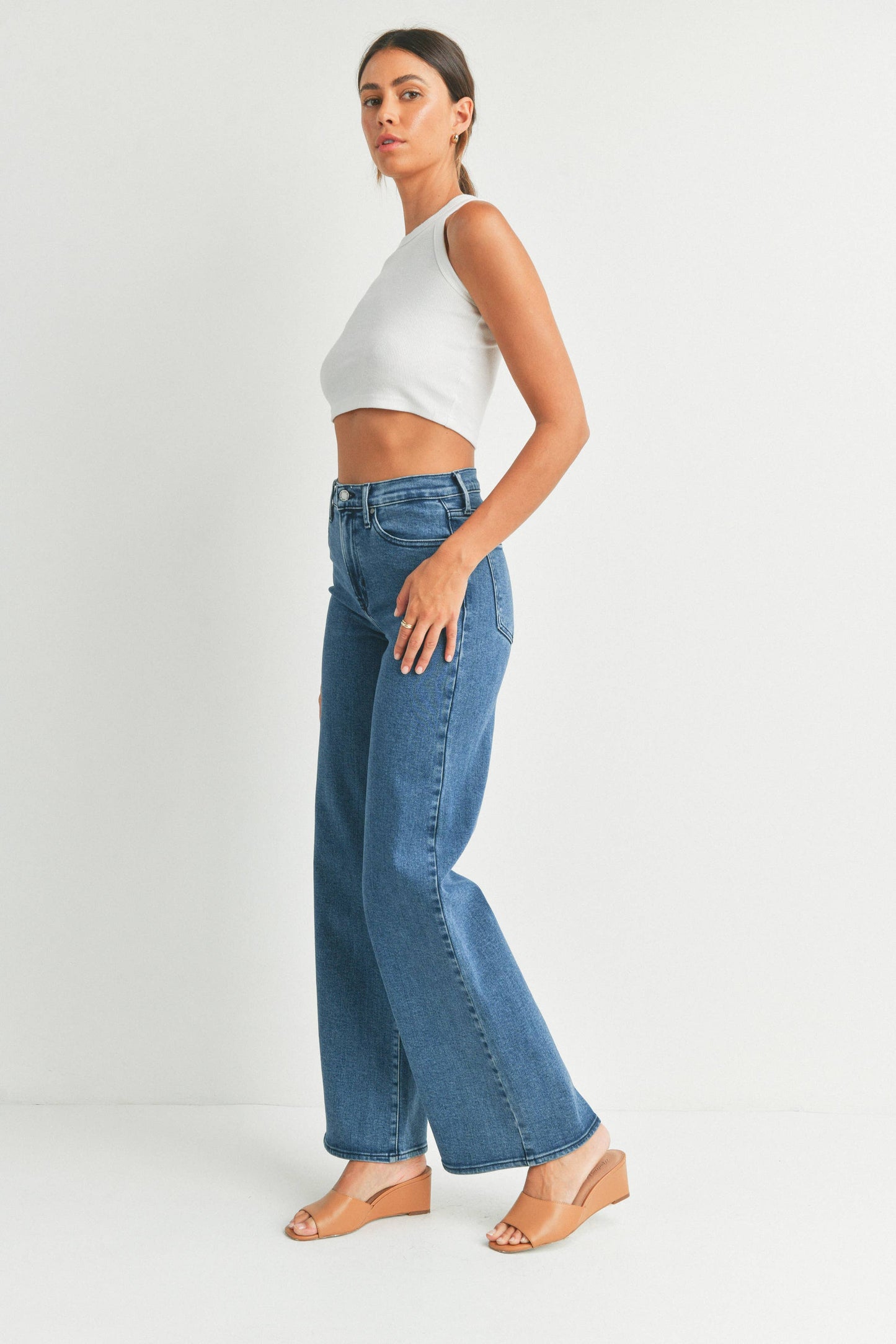Medium Denim - Palazzo Jean