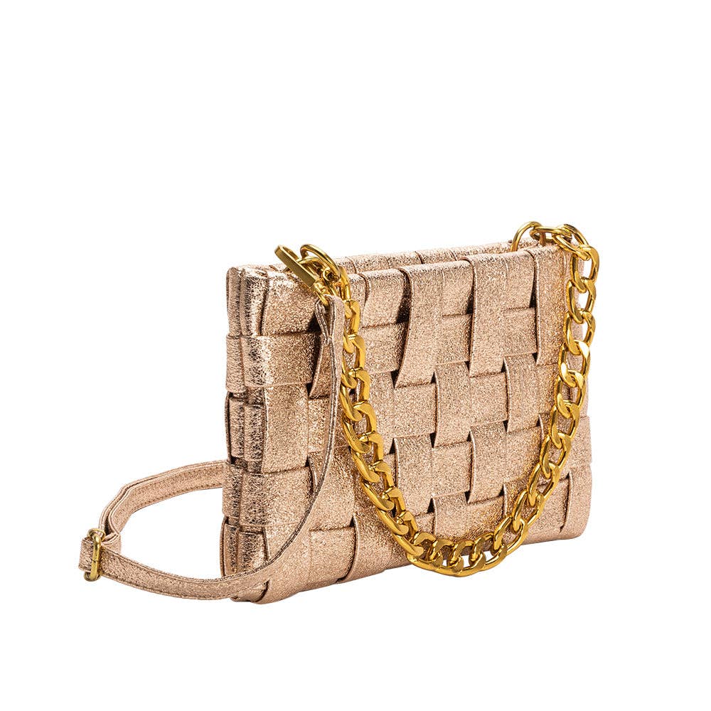 Mimie Champagne Metallic Bag