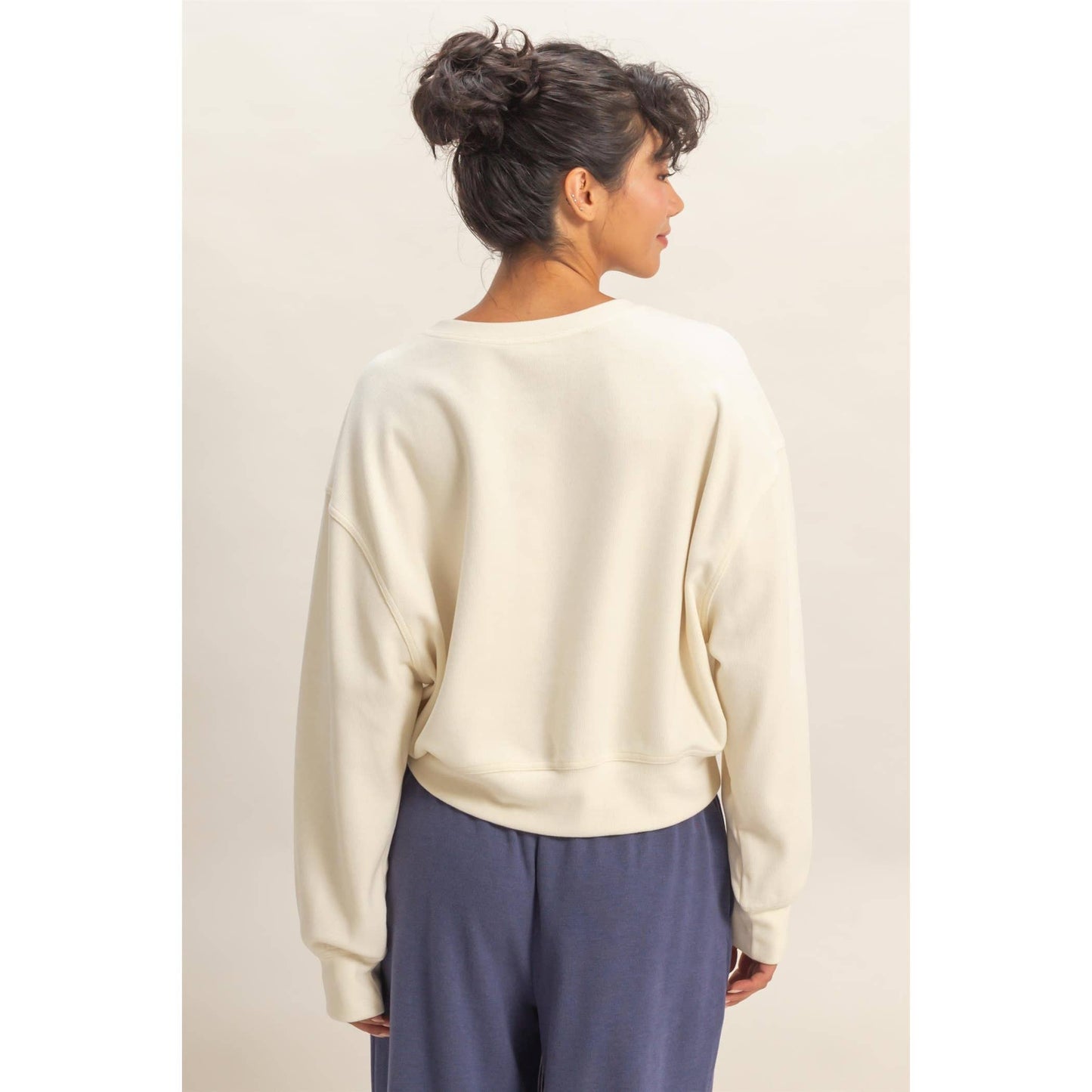 Madison Ribbed Relaxed Fit Sweatshirt