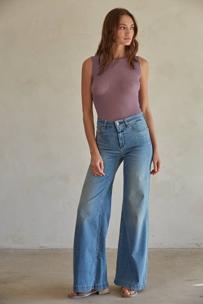 The Katie Knit Ribbed Top