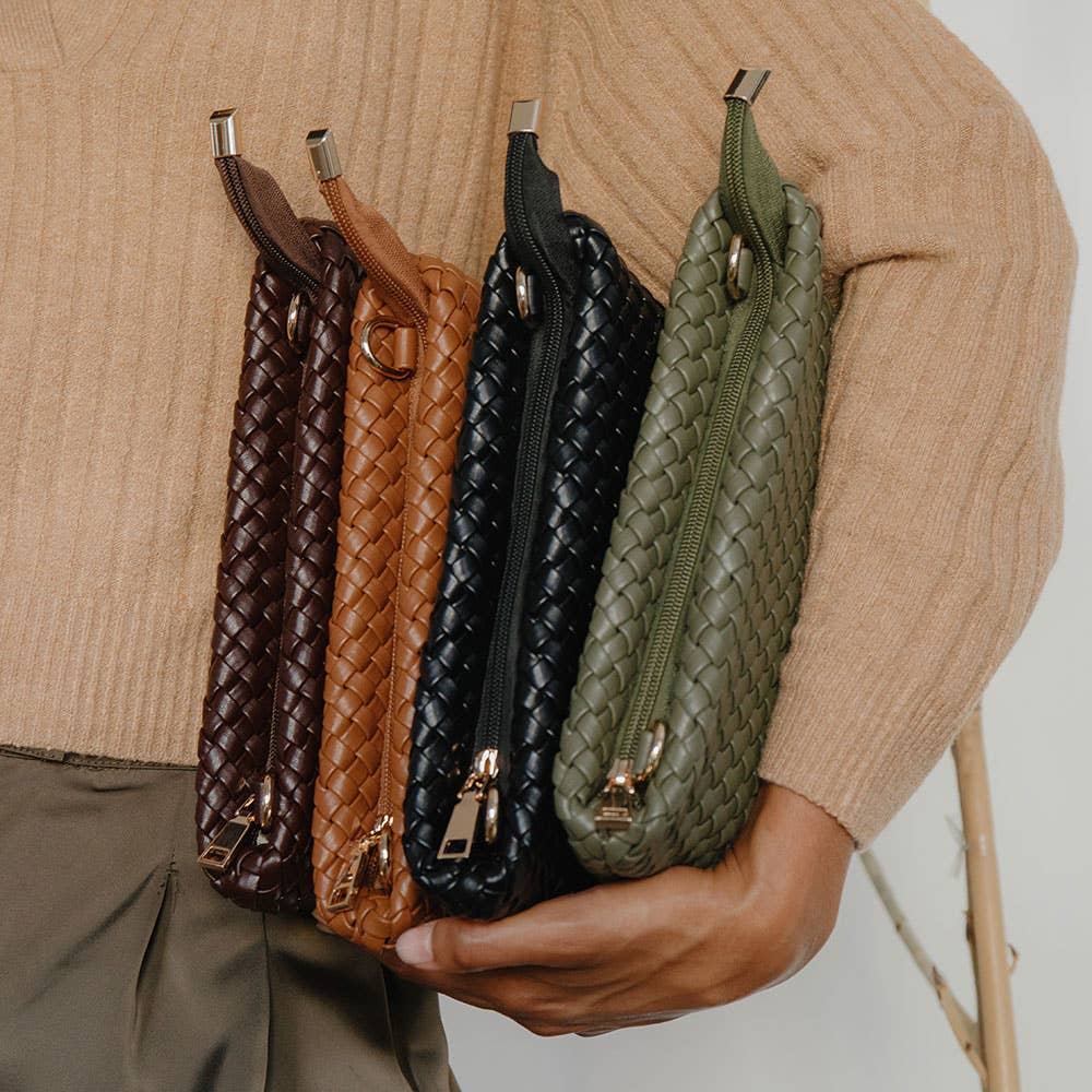 Daisy Olive Recycled Vegan Crossbody Bag