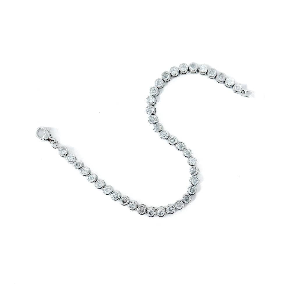 Tennis Bracelet Frosted In Diamonds