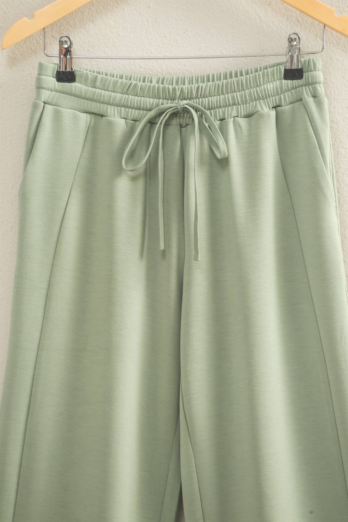 Scuba Wide-Leg Drawstring Sweatpants
