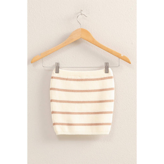 Beth Strapless Sweater Top