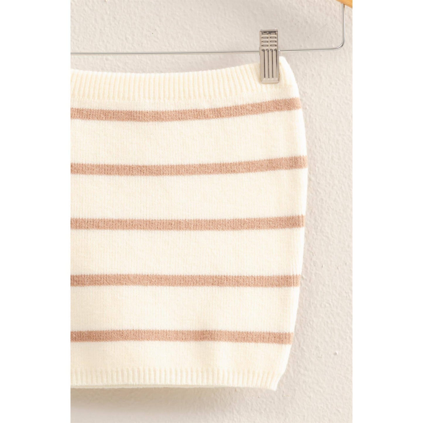 Beth Strapless Sweater Top