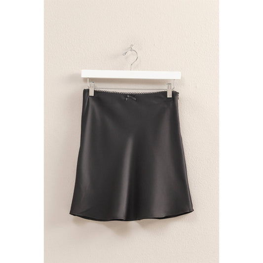 Stella High Waist Mini Slip Skirt