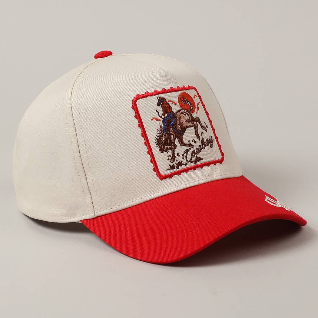 Cowboy Horse Embroidery Hat