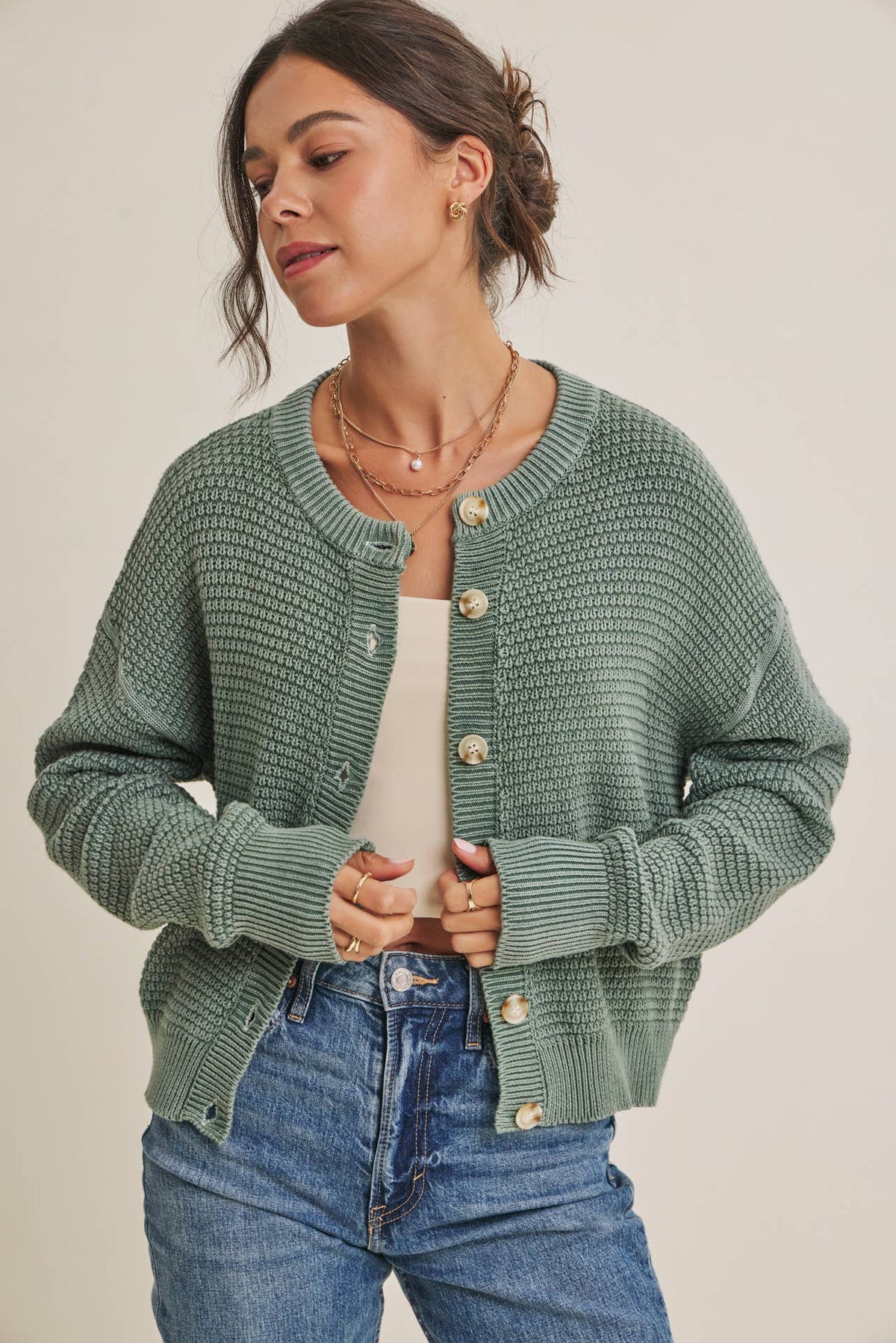 Charlie Button Up Cardigan