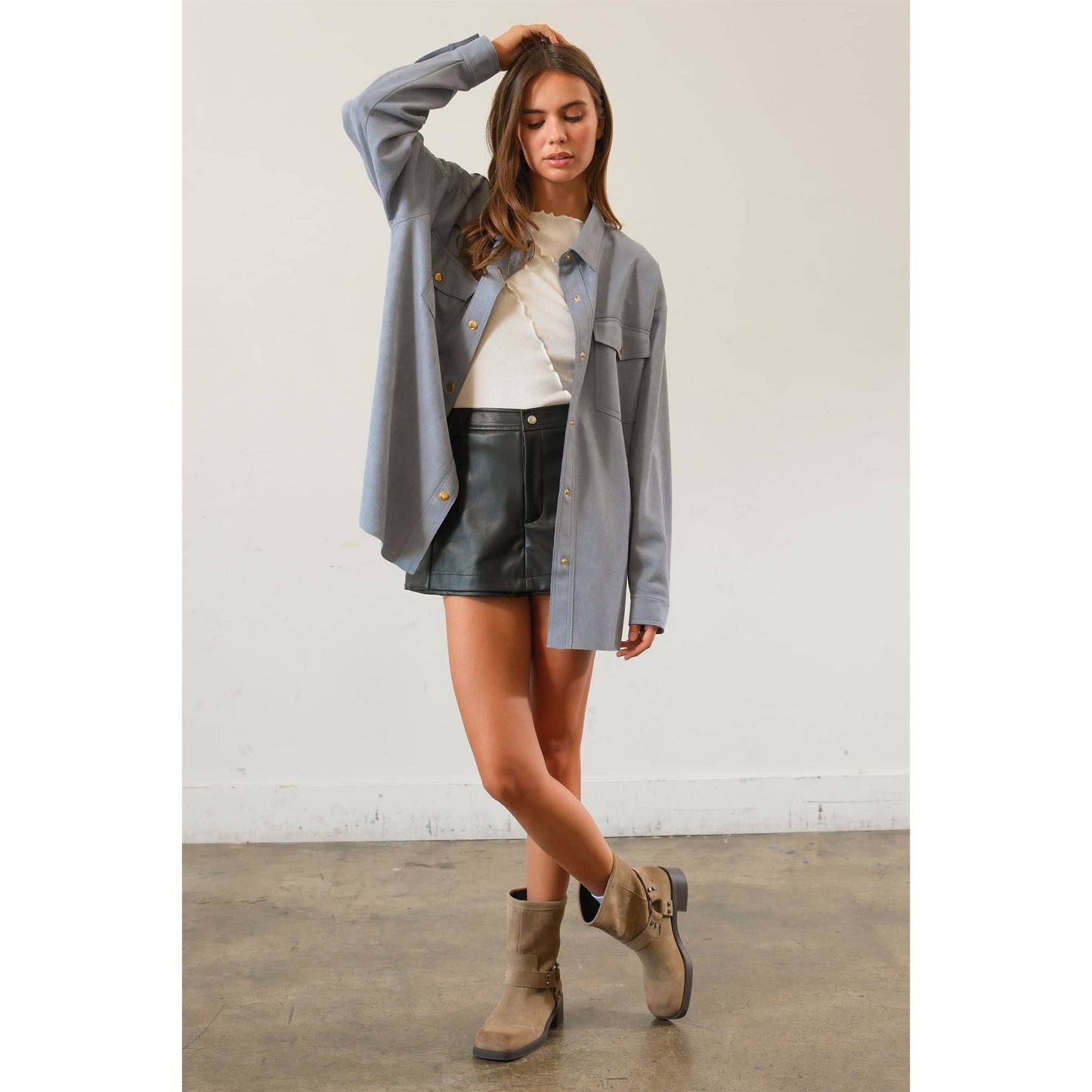 Montana Oversized Suede Jacket