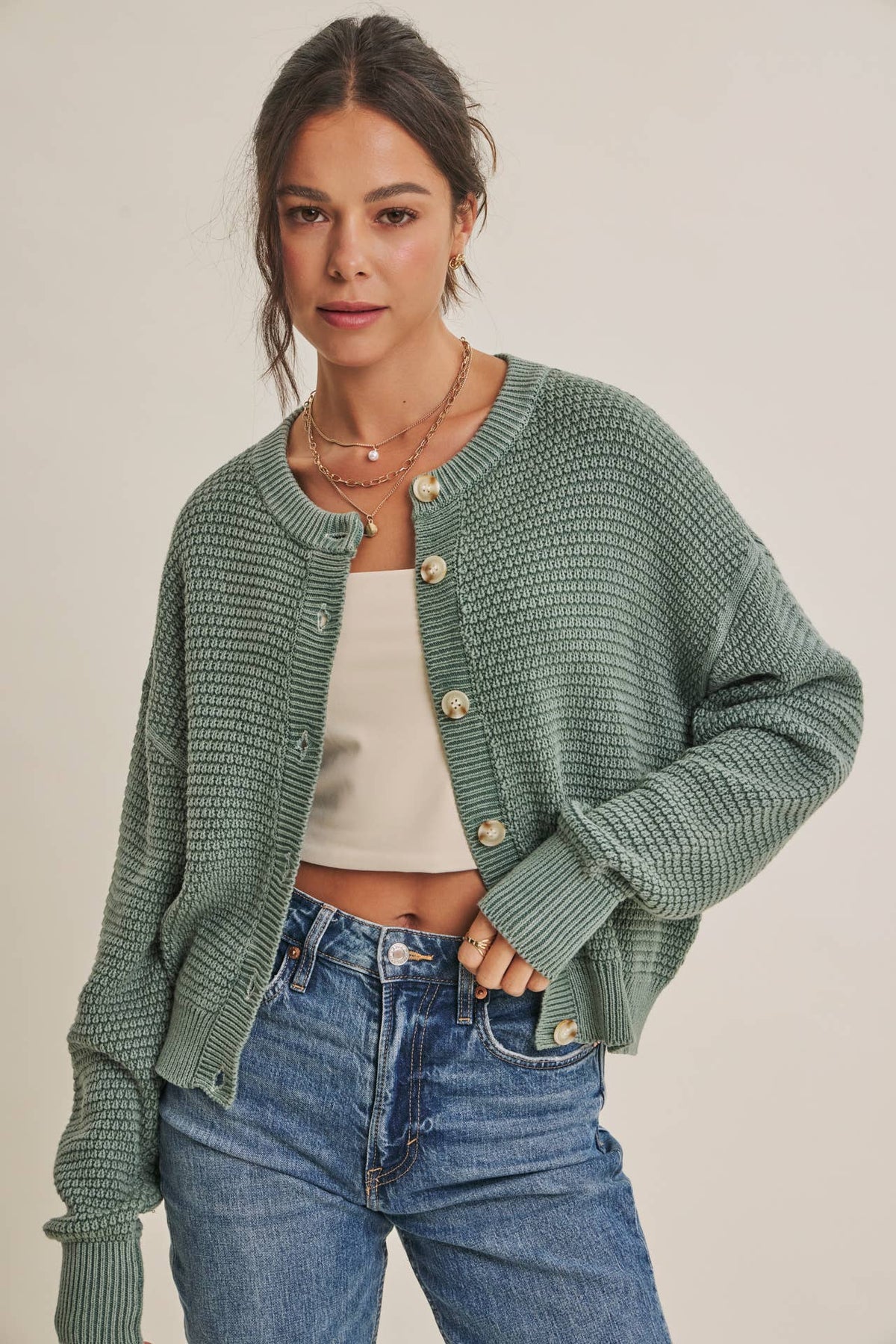 Charlie Button Up Cardigan