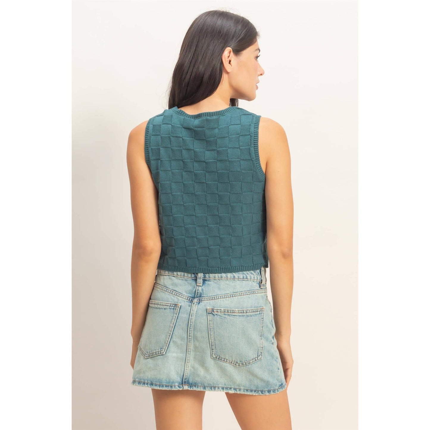 Kayla Basket Weave Vest