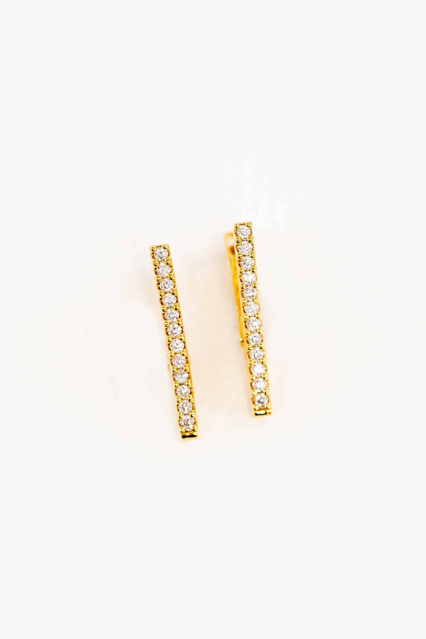 Edged Hoop Earrings | Gold