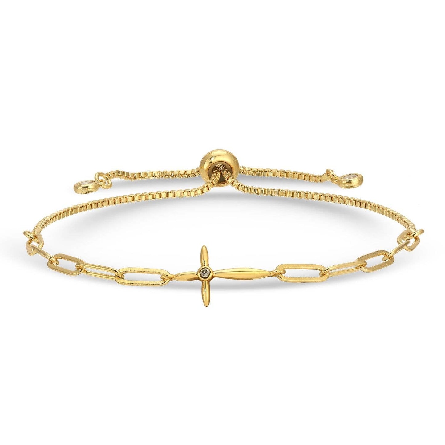 Delicate Cross Pulley Bracelet