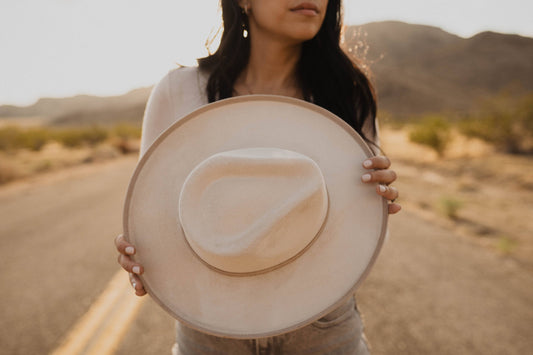 Kellie Two-Toned Suede Hat