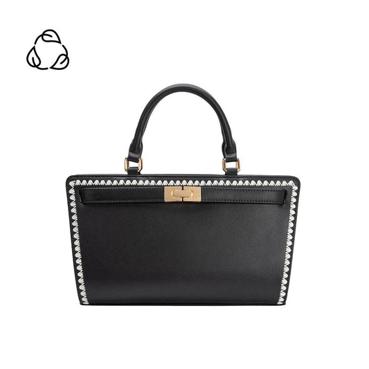 Neema Black Recycled Vegan Crossbody Bag