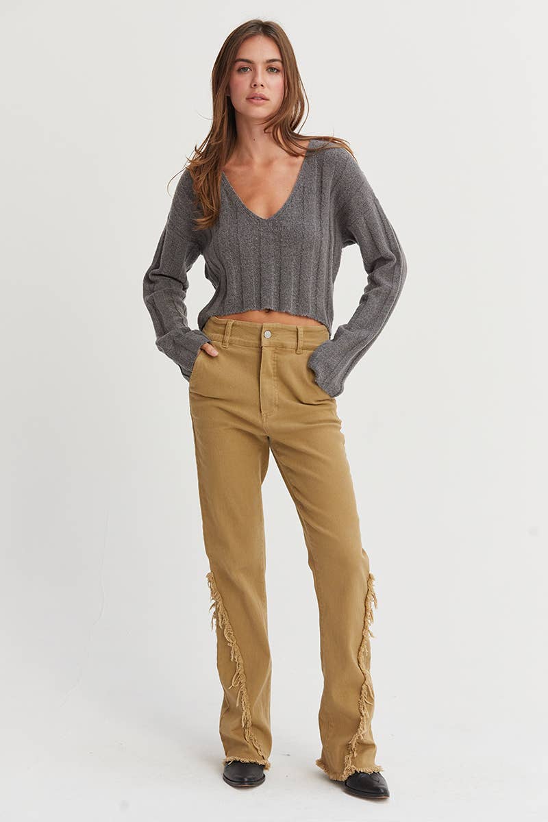 Ciara Cropped Sweater Top