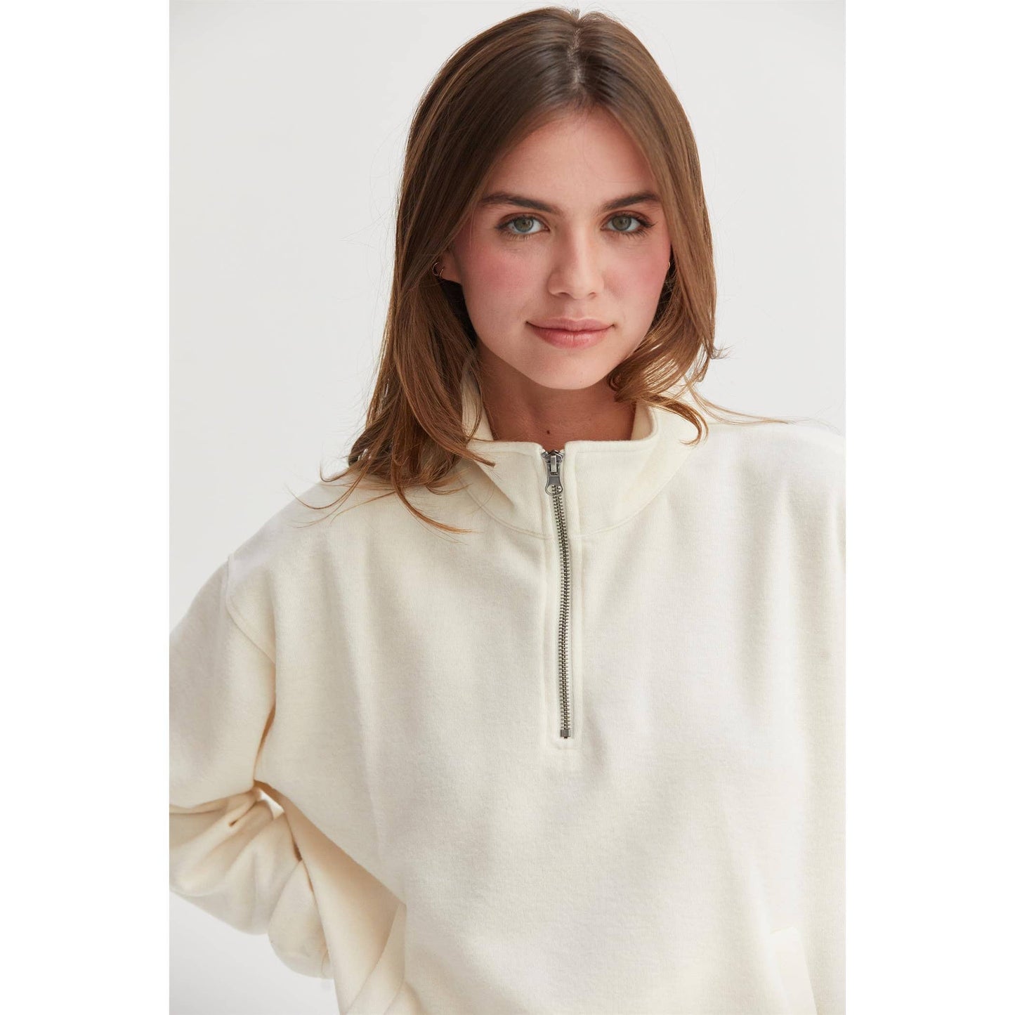 Mila Half-Zip Sweatshirt