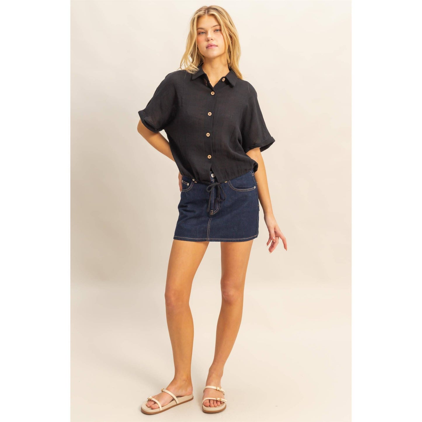 Bailey Drawstring Hem Shirt