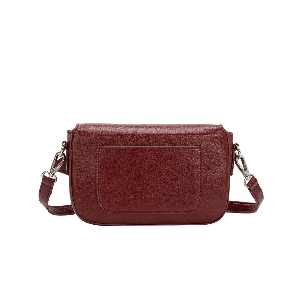 Faye Cranberry Recycled Vegan Crossbody Bag