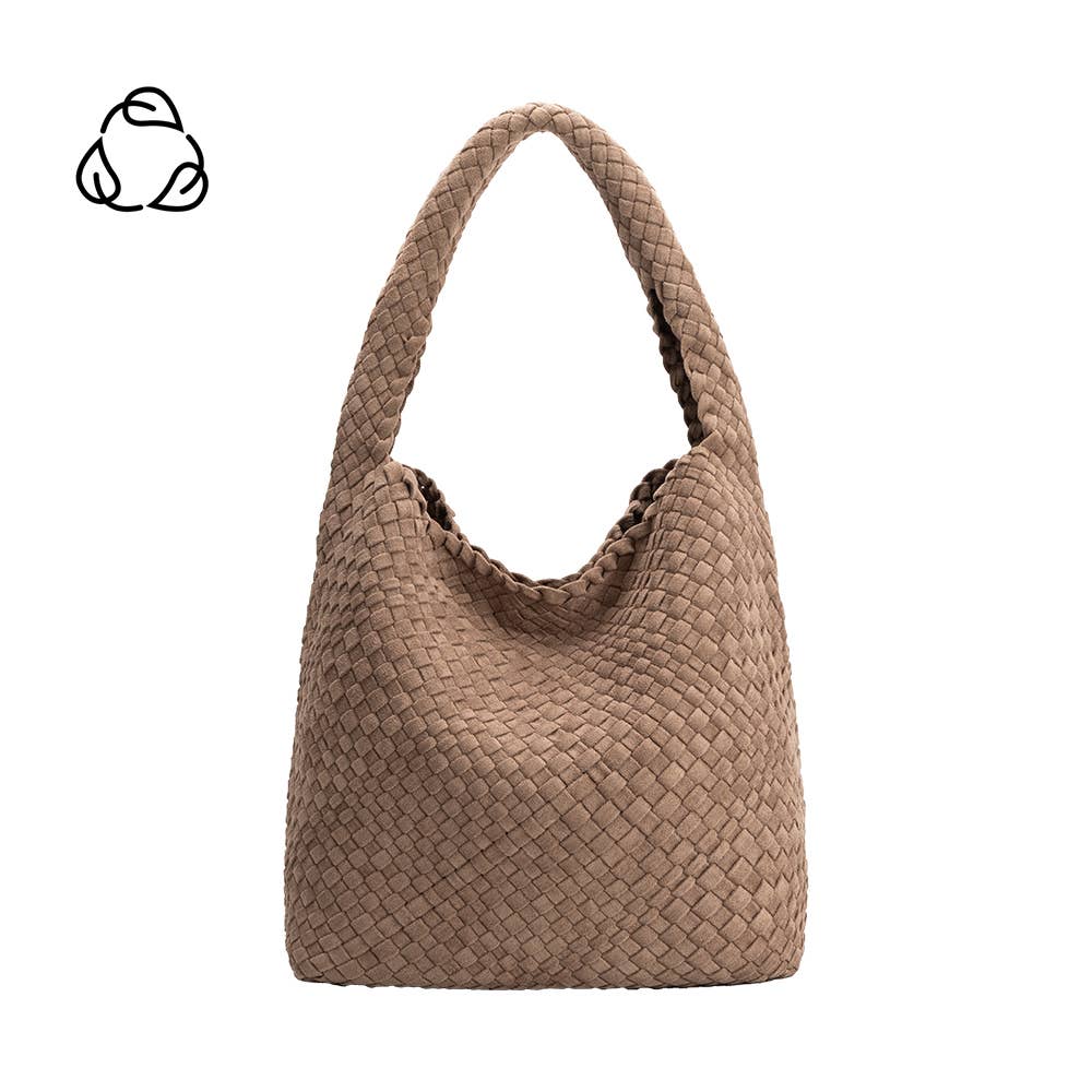 Johanna Clay Vegan Suede Shoulder Bag