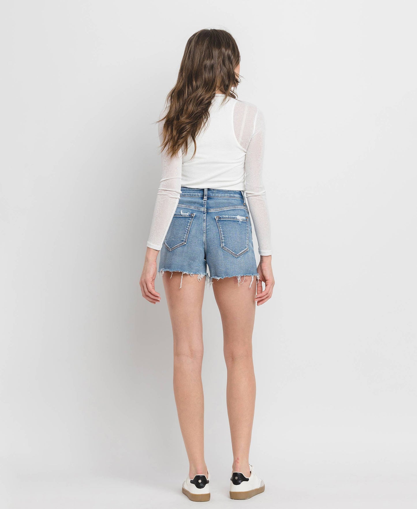 Inner Circle A-line Denim Shorts