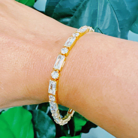 Mixed Shape Tennis Bracelet