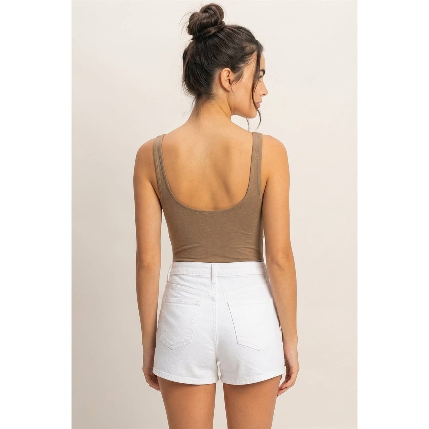 Hearts Align Scoop Neck Tank Bodysuit