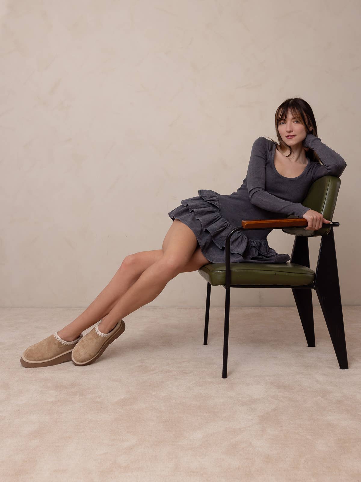 The Brandi | Almond Platform Mule