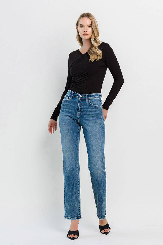 Charlie High-Rise Straight Jeans