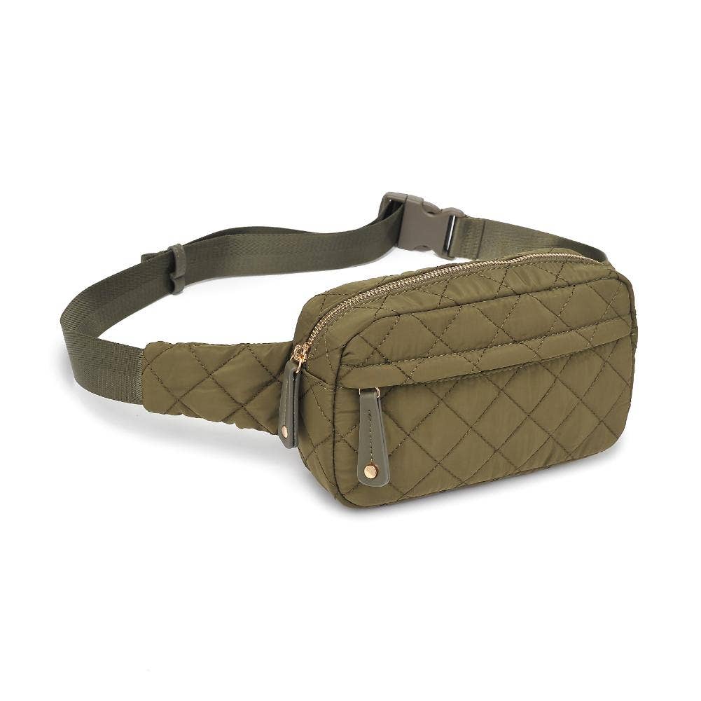 Lucile Quilted Nylon Belt Bag