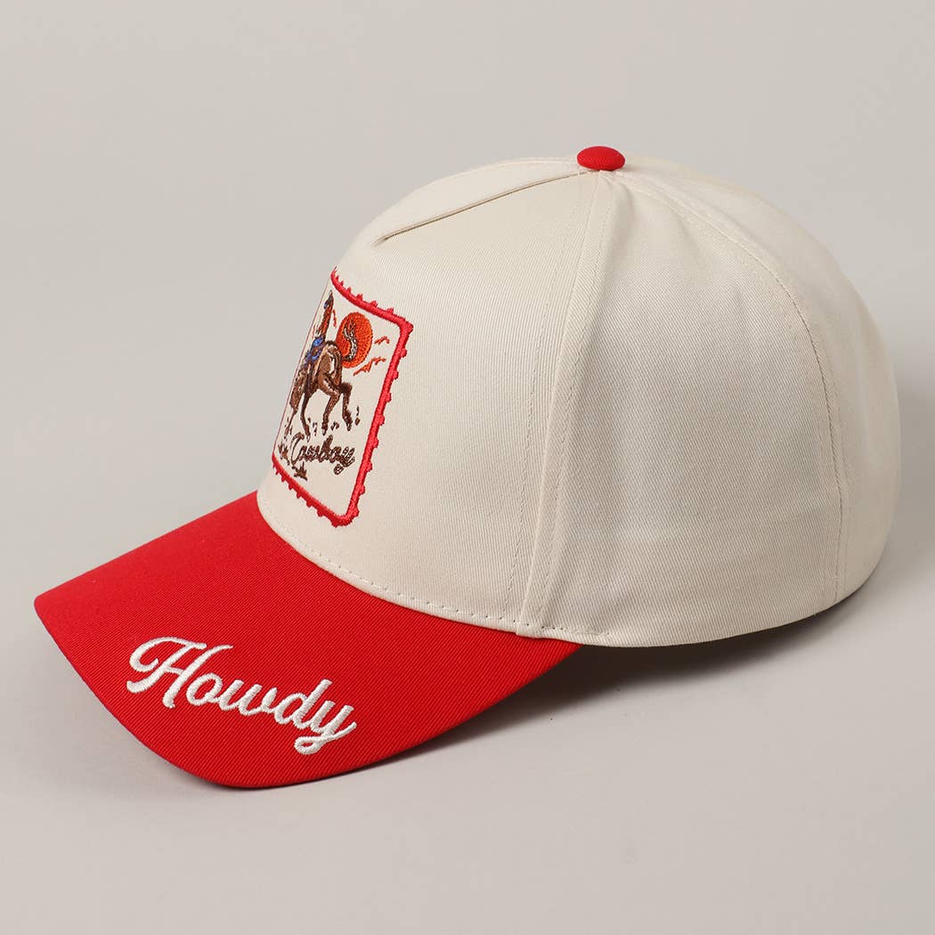 Cowboy Horse Embroidery Hat