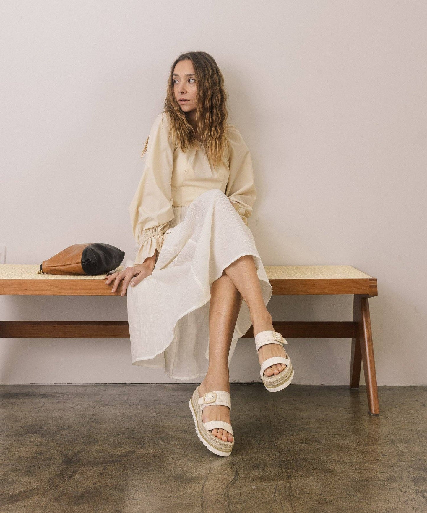 The Reese Beige | Platform Sandal