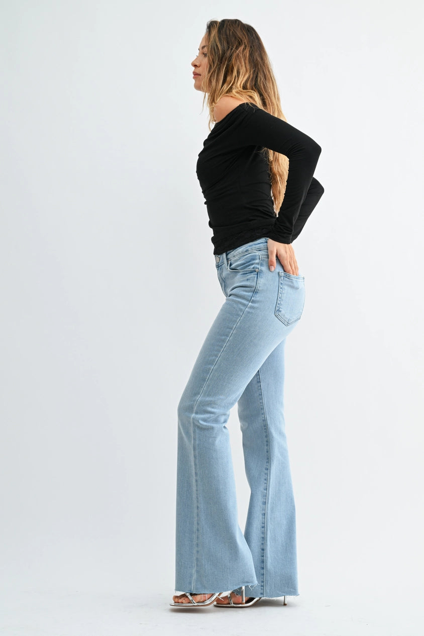 Rosaland Scissor Cut Flare