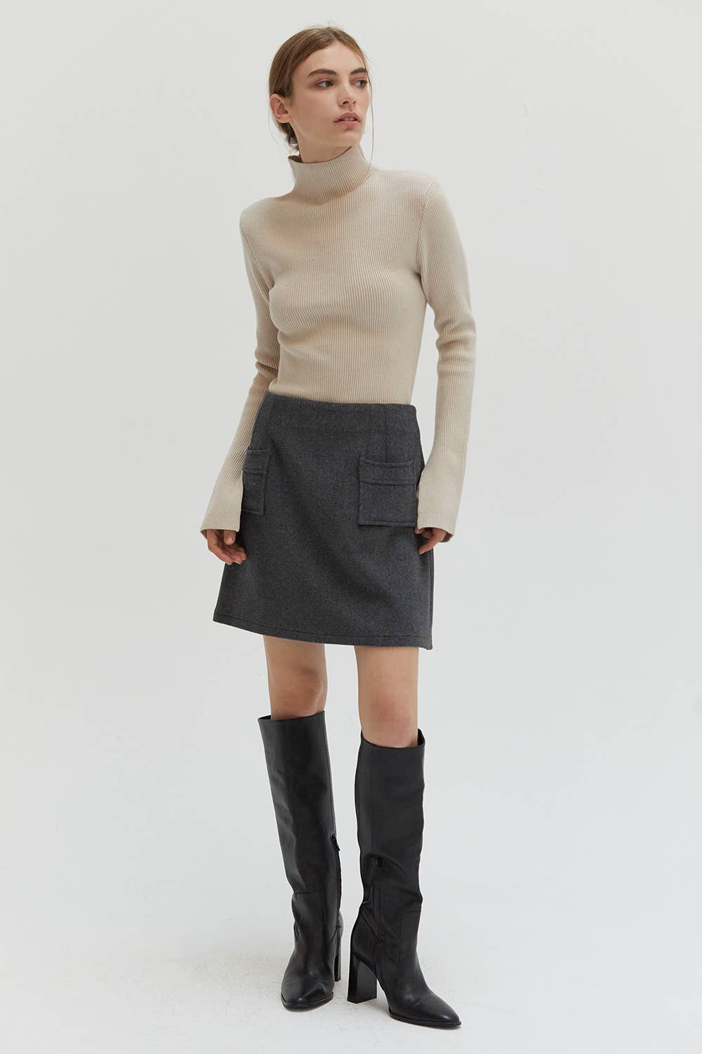 Elaine Mock Neck Sweater