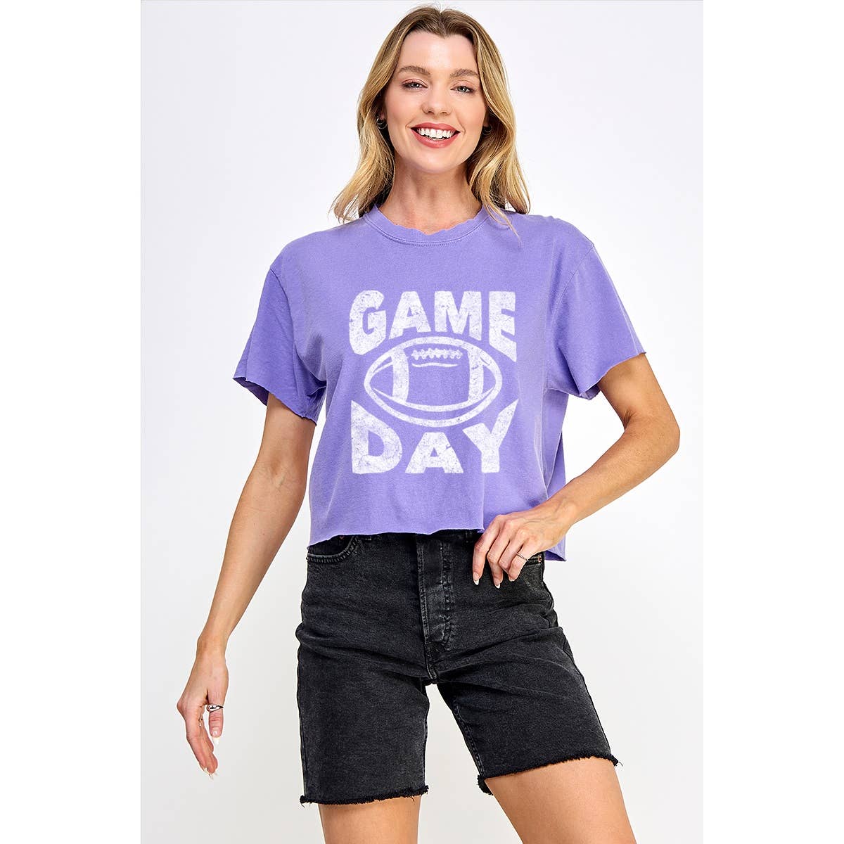 Game Day Graphic Crop Tee