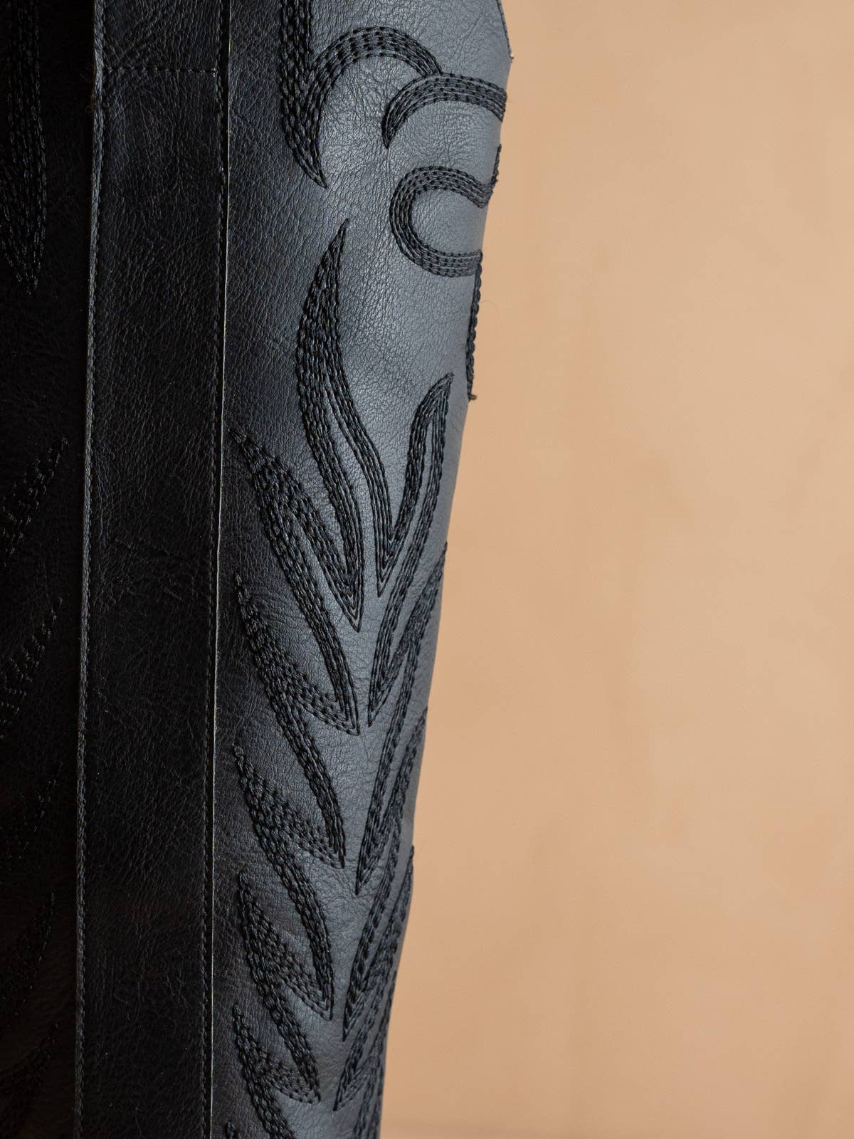The Samara Black | Embroidered Western Boot