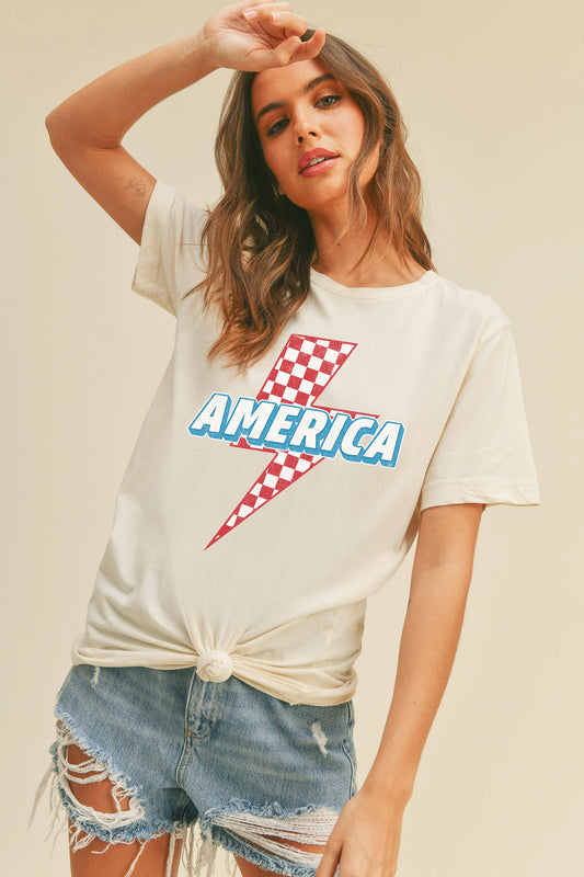 America Lightning Graphic Tee