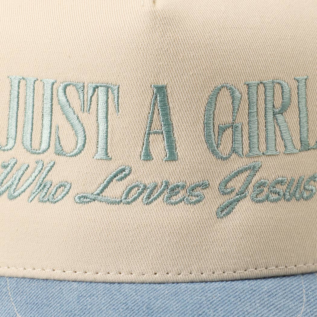 Just A Girl Who Loves Jesus Trucker Hat