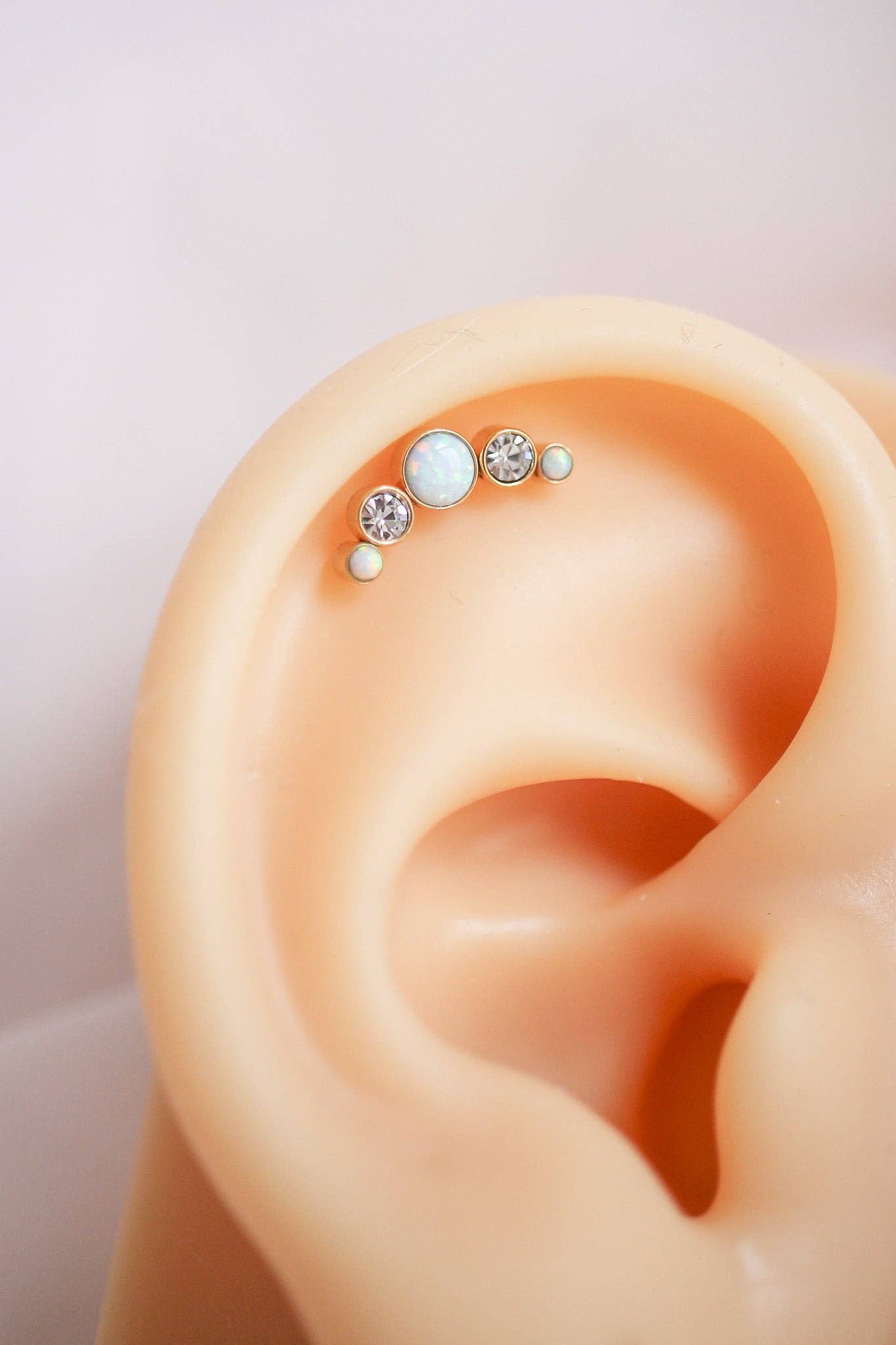 Mystique Flat Back Stud in Opal