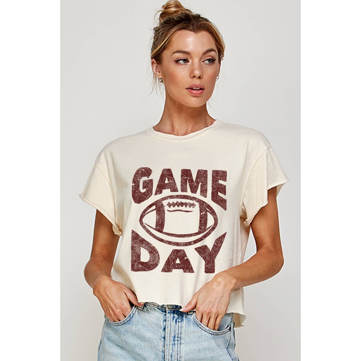 Game Day Graphic Crop Tee