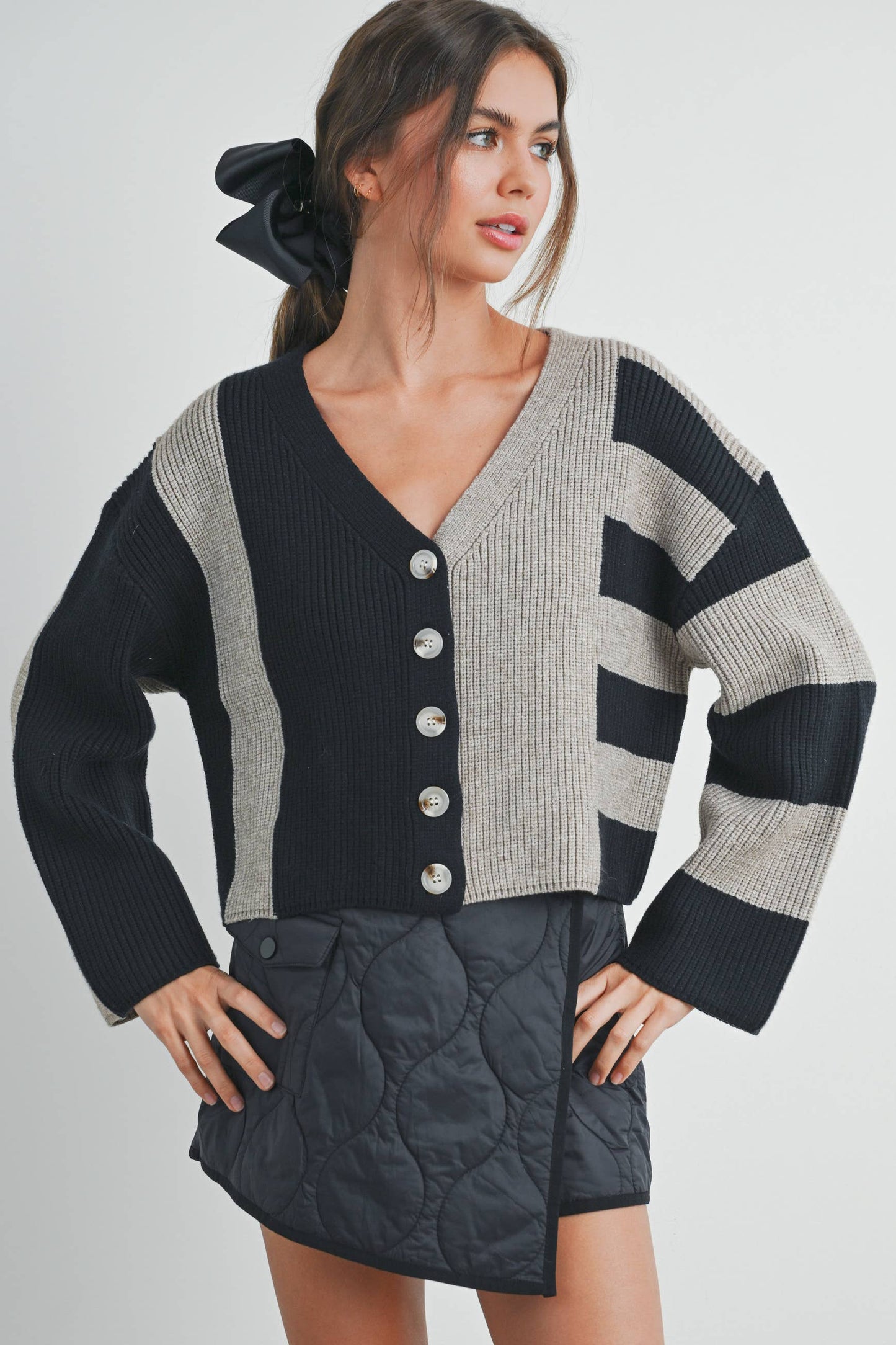 Cynthia Color Block Cardigan