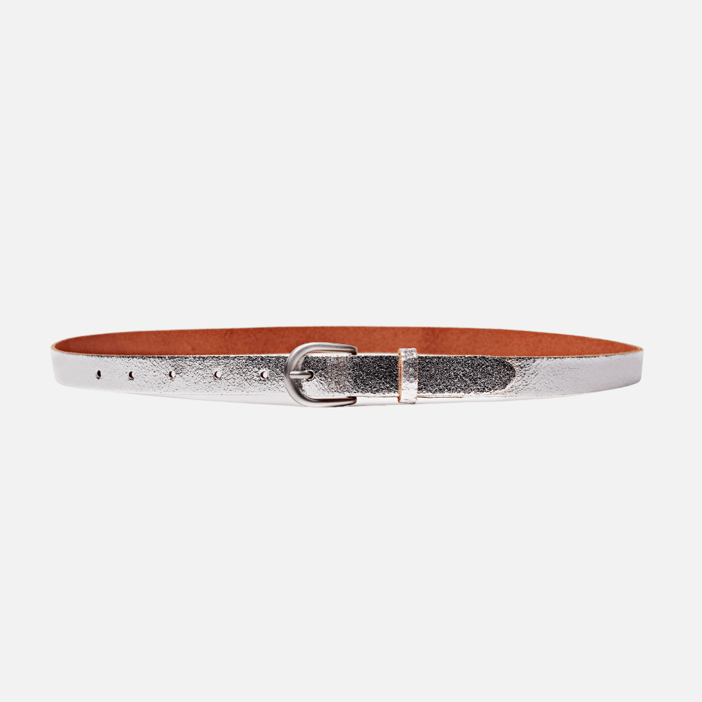 Eva | Metallic Skinny Belt