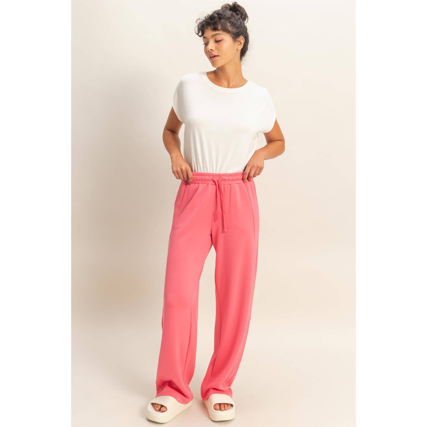 Azure Wide-Leg Pants